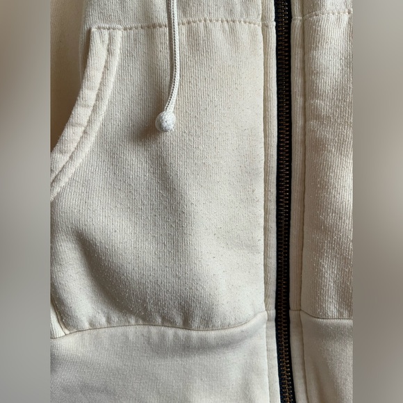 Aviator Nation Ivory Bolt Zip Up Hoodie XS - Picture 5 of 6